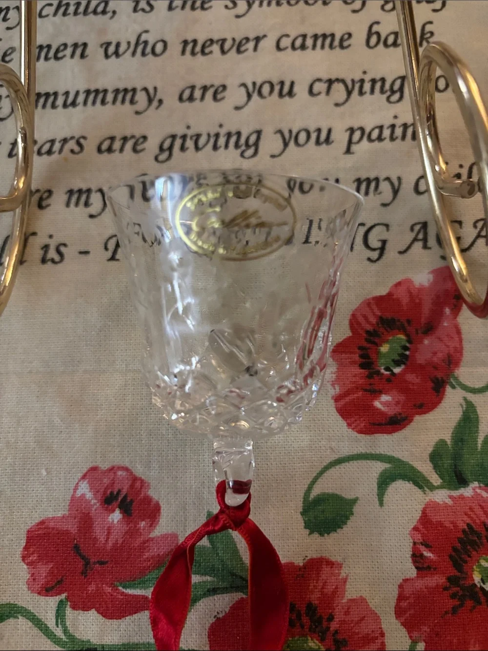 Rogaska Gallia Crystal Bell Ornament!